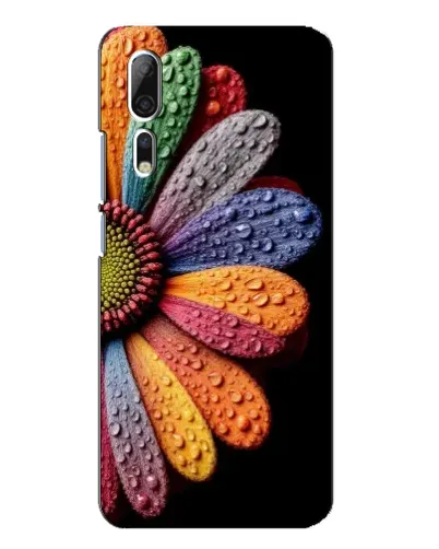 Чохол для ZTE Axon 10 Pro з картинкою «Райдужна квітка»