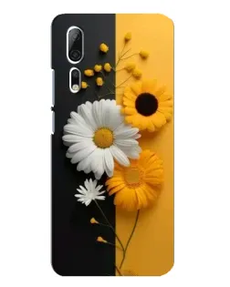 Чохол для ZTE Axon 10 Pro з картинкою «Соняшник та ромашка»