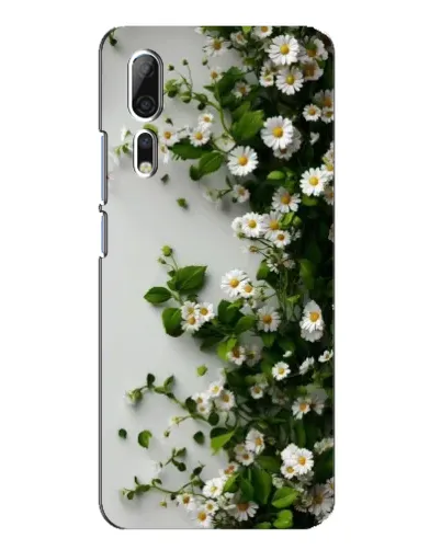 Чохол для ZTE Axon 10 Pro з картинкою «Гілка дрібних білих квітів»