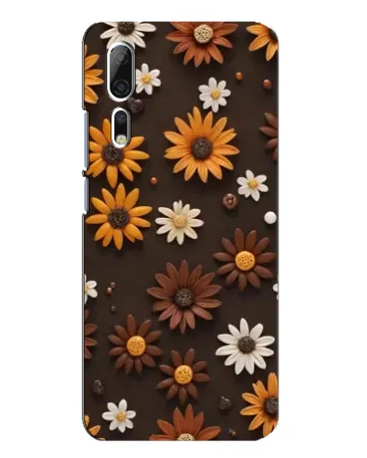 Чохол для ZTE Axon 10 Pro з картинкою «Візерунок з маленьких соняшників»