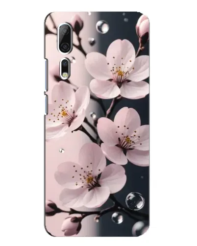 Чехол для ZTE Axon 10 Pro с картинкой «Нежная сакура и капли» Чехол для ZTE Axon 10 Pro с картинкой «Нежная сакура и капли»