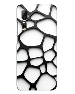 Чехол для ZTE Axon 10 Pro с картинкой «Белая объемная сетка» Чехол для ZTE Axon 10 Pro с картинкой «Белая объемная сетка»