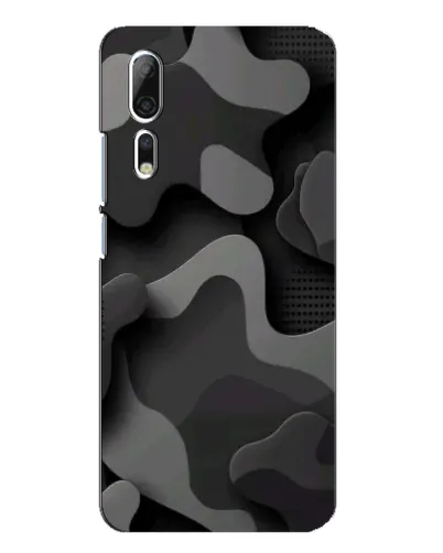 Чехол для ZTE Axon 10 Pro с картинкой «Темный абстрактный камуфляж»