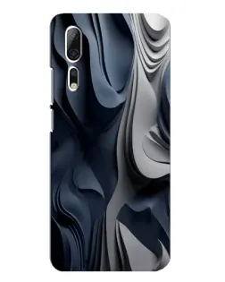 Чехол для ZTE Axon 10 Pro с картинкой «Объемные синие складки» Чехол для ZTE Axon 10 Pro с картинкой «Объемные синие складки»