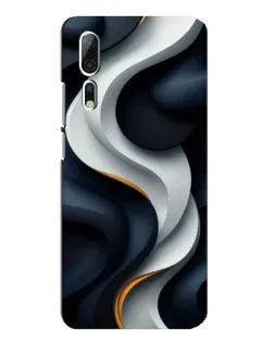 Чехол для ZTE Axon 10 Pro с картинкой «Объемные черно-белые ленты» Чехол для ZTE Axon 10 Pro с картинкой «Объемные черно-белые ленты»