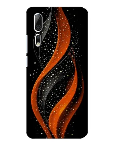 Чехол для ZTE Axon 10 Pro с картинкой «Огненная звездная волна»