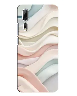 Чехол для ZTE Axon 10 Pro с картинкой «Пастельные нежные волны»