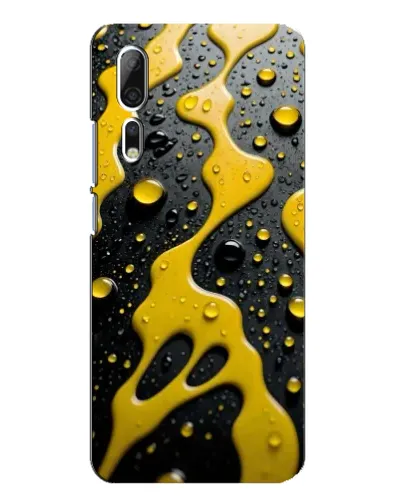 Чехол для ZTE Axon 10 Pro с картинкой «Жидкое желтое золото»