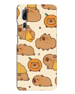 Чехол для ZTE Axon 10 Pro с картинкой «Капибары с апельсинами» Чехол для ZTE Axon 10 Pro с картинкой «Капибары с апельсинами»