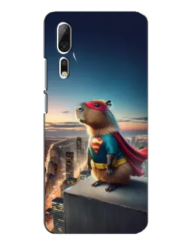 Чехол для ZTE Axon 10 Pro с картинкой «Капи-мен супергерой»