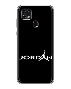 Чехол для ZTE Blade 20 Smart с картинкой «Jordan White Logo»