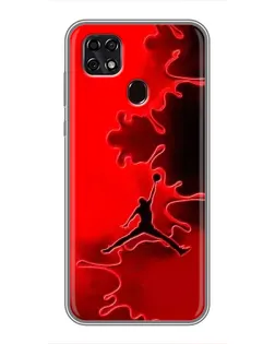 Чехол для ZTE Blade 20 Smart с картинкой «Jordan Red Smoke»