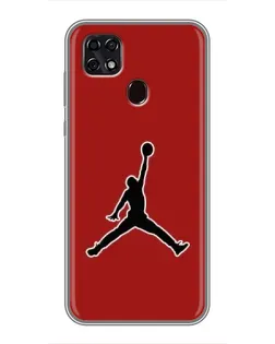 Чехол для ZTE Blade 20 Smart с картинкой «Jordan Red Back»