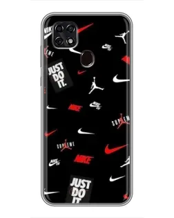 Чехол для ZTE Blade 20 Smart с картинкой «Nike Mix Pattern»
