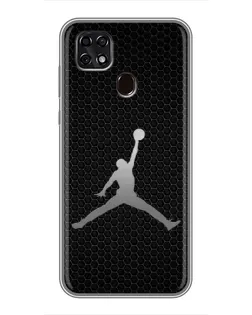 Чехол для ZTE Blade 20 Smart с картинкой «Jordan Dark Carbon»