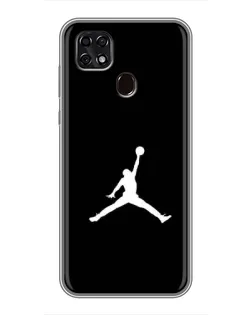 Чехол для ZTE Blade 20 Smart с картинкой «Jordan Silhouette»