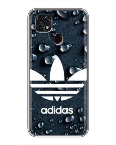 Чехол для ZTE Blade 20 Smart с картинкой «Adidas Trefoil Blue»