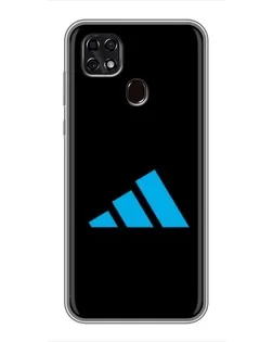 Чехол для ZTE Blade 20 Smart с картинкой «Adidas Cyan Logo»