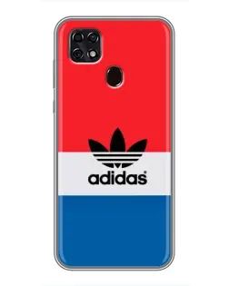 Чехол для ZTE Blade 20 Smart с картинкой «Ретро блоки Adidas»