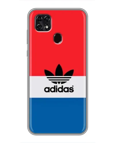 Чехол для ZTE Blade 20 Smart с картинкой «Ретро блоки Adidas»