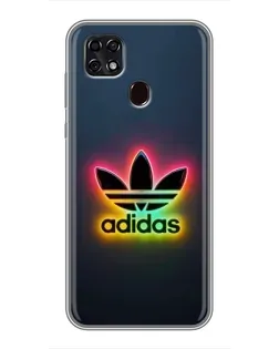 Чехол для ZTE Blade 20 Smart с картинкой «Неоновый Adidas»