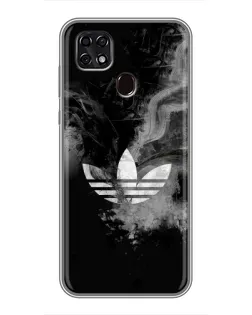 Чехол для ZTE Blade 20 Smart с картинкой «Абстрактный дым Adidas»