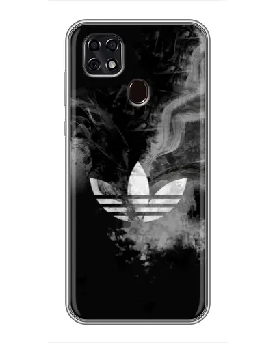 Чехол для ZTE Blade 20 Smart с картинкой «Абстрактный дым Adidas»