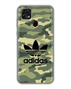 Чехол для ZTE Blade 20 Smart с картинкой «Милитари стиль Adidas»