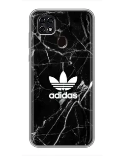 Чехол для ZTE Blade 20 Smart с картинкой «Белый мрамор Adidas»