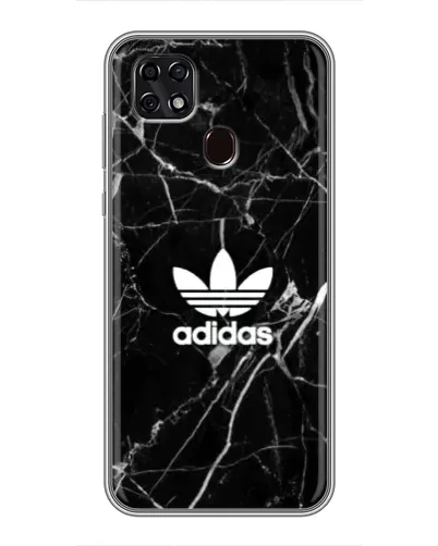 Чехол для ZTE Blade 20 Smart с картинкой «Белый мрамор Adidas»