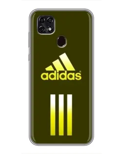 Чехол для ZTE Blade 20 Smart с картинкой «Оливковый градиент Adidas»