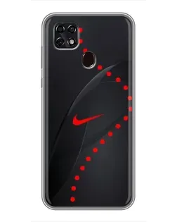 Чехол для ZTE Blade 20 Smart с картинкой «Абстрактный дизайн Nike»