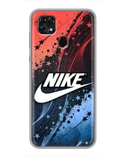 Чехол для ZTE Blade 20 Smart с картинкой «Градиентный принт Найк»
