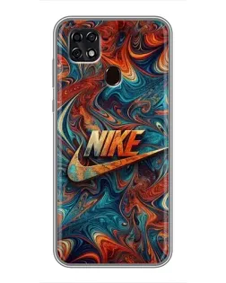 Чехол для ZTE Blade 20 Smart с картинкой «Nike в абстракции»