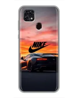 Чехол для ZTE Blade 20 Smart с картинкой «Nike и суперкар»
