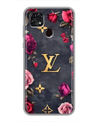 Чехол для ZTE Blade 20 Smart с картинкой «Цветочный Louis Vuitton»