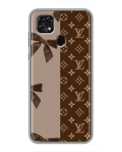 Чехол для ZTE Blade 20 Smart с картинкой «Louis Vuitton — банты»