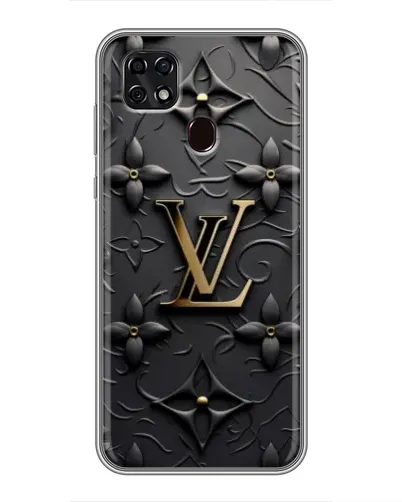 Чехол для ZTE Blade 20 Smart с картинкой «Кожаная текстура LV»