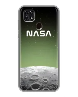 Чехол для ZTE Blade 20 Smart с картинкой «NASA — лунный градиент»