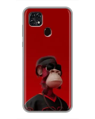 Чехол для ZTE Blade 20 Smart с картинкой «Bored Ape в красном» Чехол для ZTE Blade 20 Smart с картинкой «Bored Ape в красном»