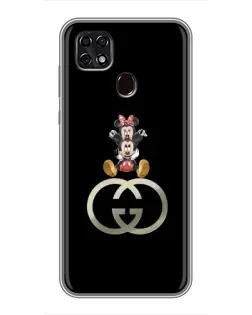 Чехол для ZTE Blade 20 Smart с картинкой «Минни Маус на лого»
