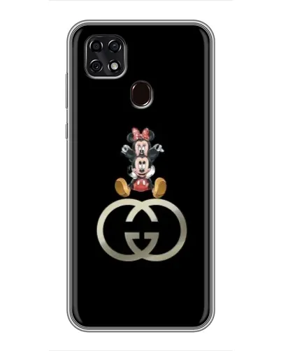 Чехол для ZTE Blade 20 Smart с картинкой «Минни Маус на лого»