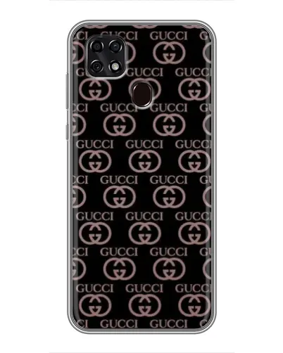 Чехол для ZTE Blade 20 Smart с картинкой «Классическая монограмма Gucci»
