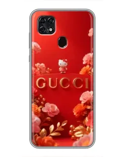 Чехол для ZTE Blade 20 Smart с картинкой «Gucci — золотой сад»