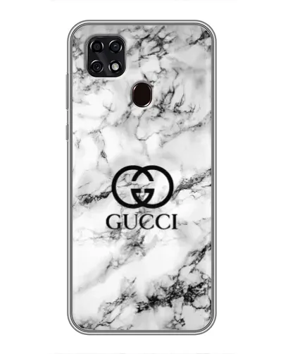 Чехол для ZTE Blade 20 Smart с картинкой «Gucci — мраморный шик»