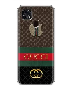 Чехол для ZTE Blade 20 Smart с картинкой «Gucci — брендированный десерт»