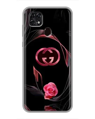 Чехол для ZTE Blade 20 Smart с картинкой «Gucci — неоновая роза»