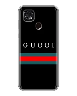 Чехол для ZTE Blade 20 Smart с картинкой «Gucci — красный пояс»