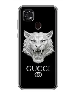 Чохол для ZTE Blade 20 Smart з картинкою «Gucci — срібний лев» Чохол для ZTE Blade 20 Smart з картинкою «Gucci — срібний лев»