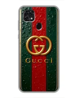 Чохол для ZTE Blade 20 Smart з картинкою «Gucci — фірмова смуга та золото» Чохол для ZTE Blade 20 Smart з картинкою «Gucci — фірмова смуга та золото»